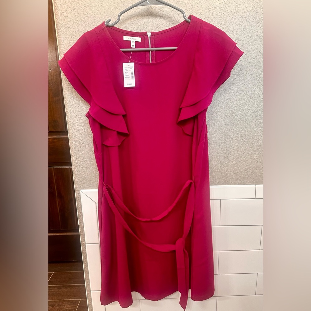 Pink Maurice’s dress.